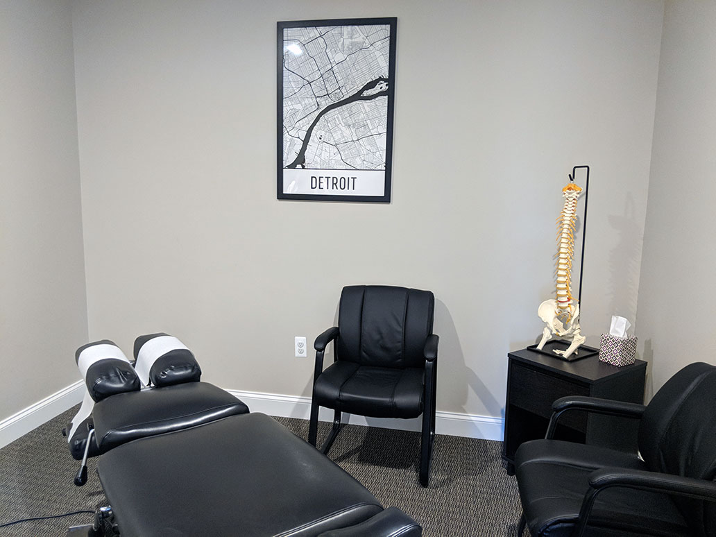A comfortable treatment room at our Royal Oak clinic