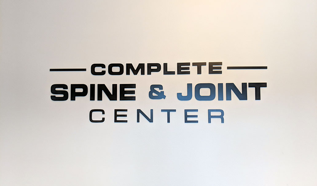 Complete Spine & Joint Center signage in Royal Oak